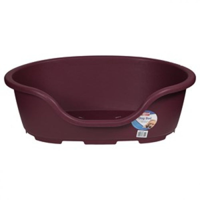 Animal Instincts - Plastic Pet Bed - Aubergine - 53cm