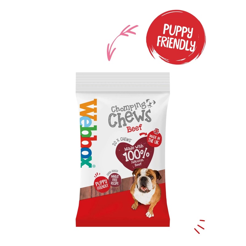 Webbox - Chomping Dog Chews - Beef - 20 Pack