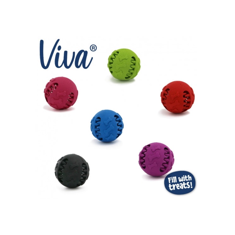 Ancol - Viva Playtime Treat Ball - Asst Colour
