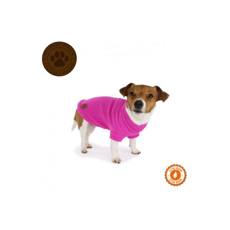 Ancol - Cable Knit Jumper - Pink - X Small