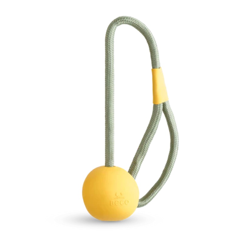 Beco - Natural Rubber Slinger Ball - Yellow