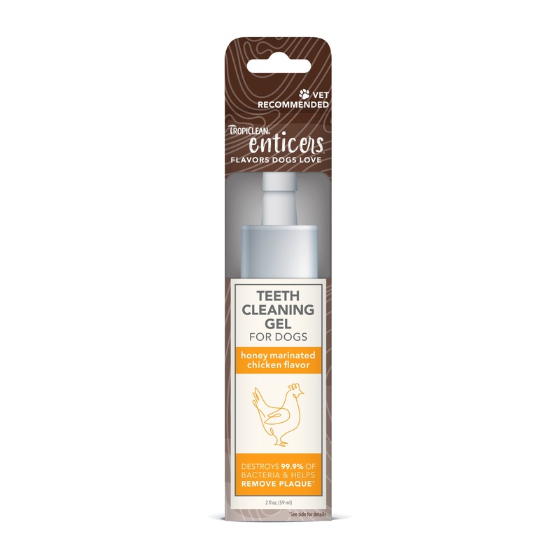 TropiClean - Enticers Teeth Cleaning Gel For Dogs - Honey & Chicken