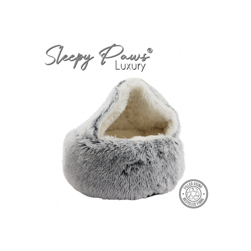 Ancol - Sleepy Paws Luxury - Plush Cove Bed - Grey - 54cm