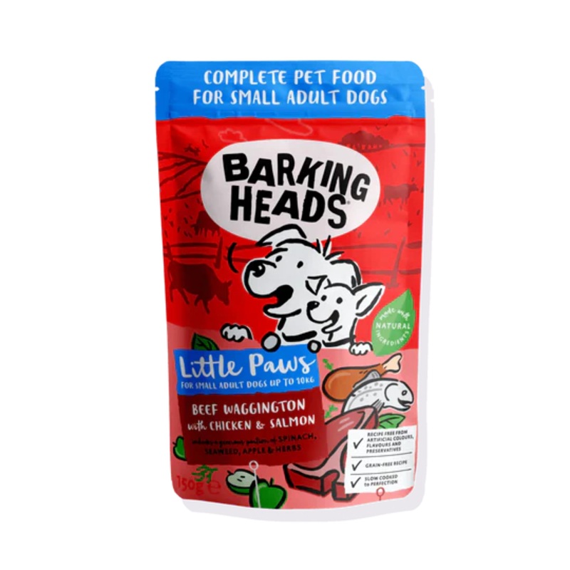 Barking Heads - Little Paws Wet Food - Beef with Chicken & Salmon - 150g