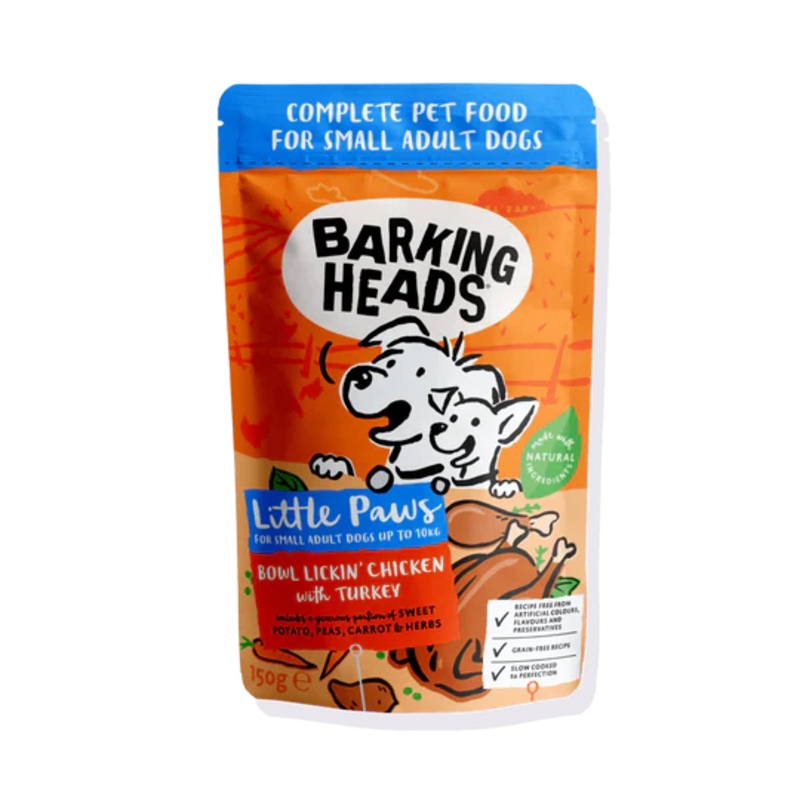 Barking Heads - Little Paws Wet Food - Chicken with Turkey - 150g