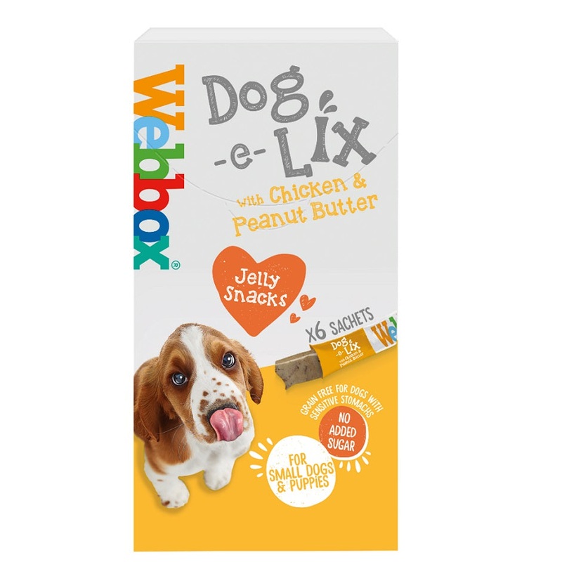Webbox - Dog-e-Lix Jelly - Chicken & Peanut Butter - 6 Sachets