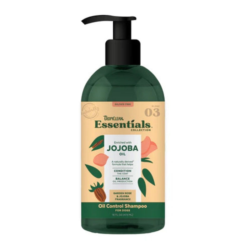 TropiClean Essentials - Jojoba Oil Shampoo for Dogs - 473ml