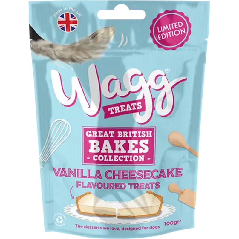 Wagg - Great British Bakes Collection - Vanilla Cheesecake Treats - 100g