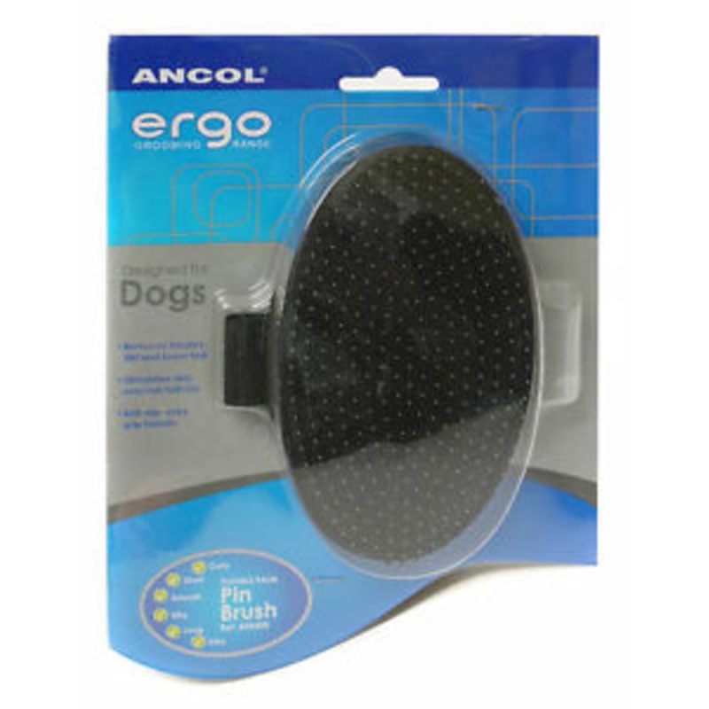 Ancol - Ergo Flexible Palm Pin Brush