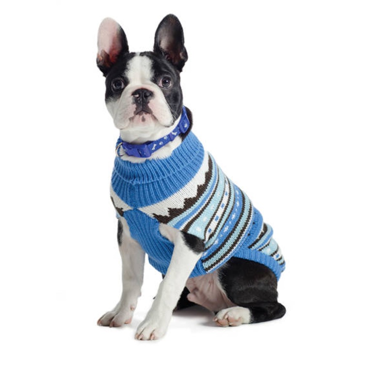 Ancol - Muddy Paws Alpine Sweater - Blue Mix - Large (50cm)
