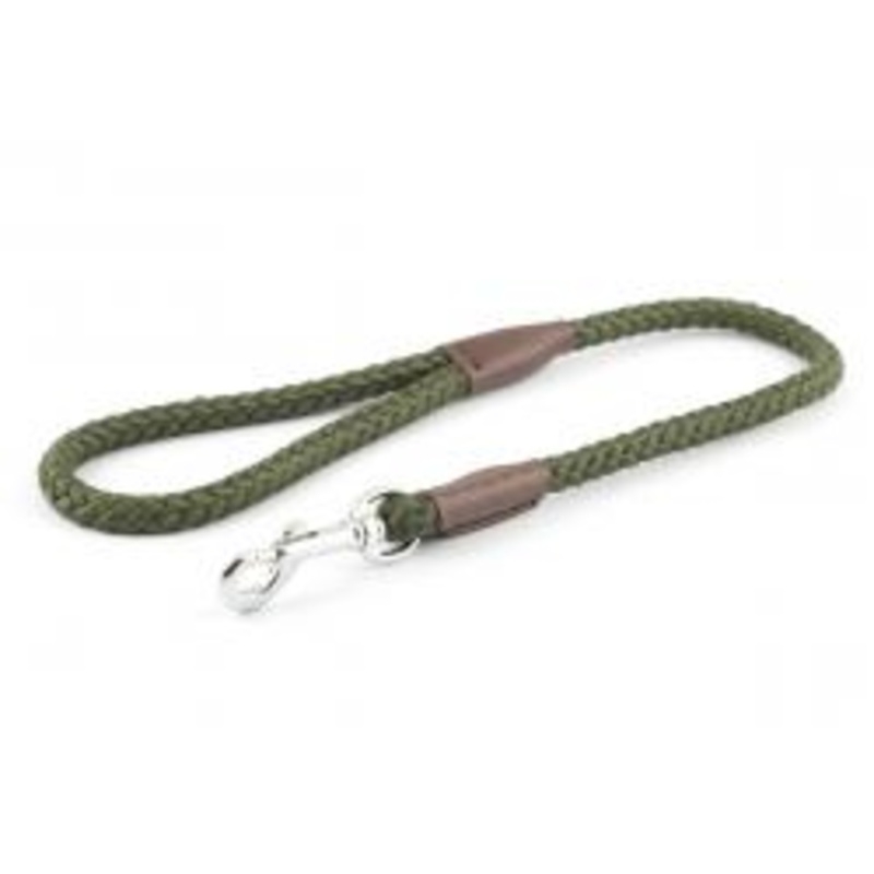 Ancol - Nylon Rope Lead - Green- 12mmx61cm