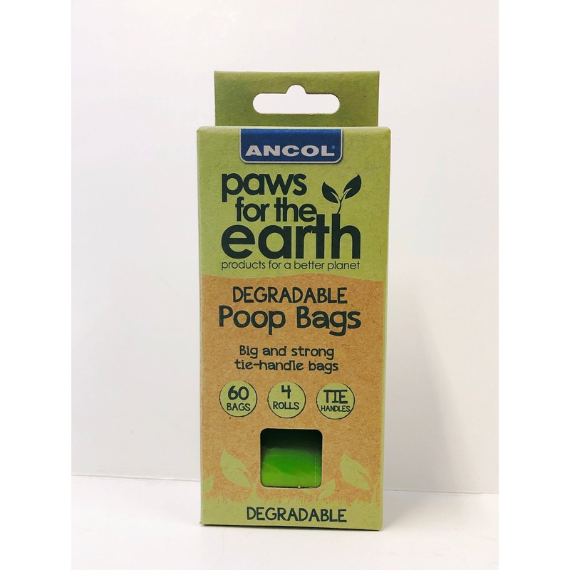 Ancol - Refill poop bag rolls - 4 Rolls (15 Bags per roll - 60 Total)