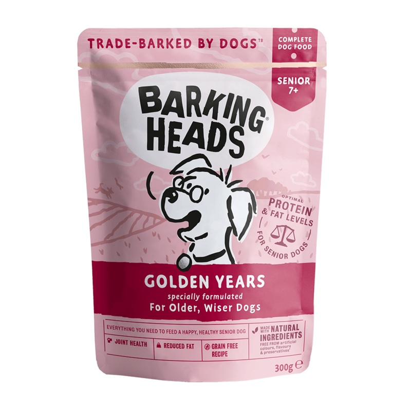 Barking Heads - Golden Years (Chicken & Salmon) - 300g Pouch
