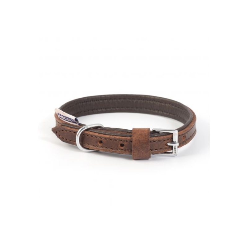 Ancol - Vintage Padded Collar - Chestnut - 70cm/28"