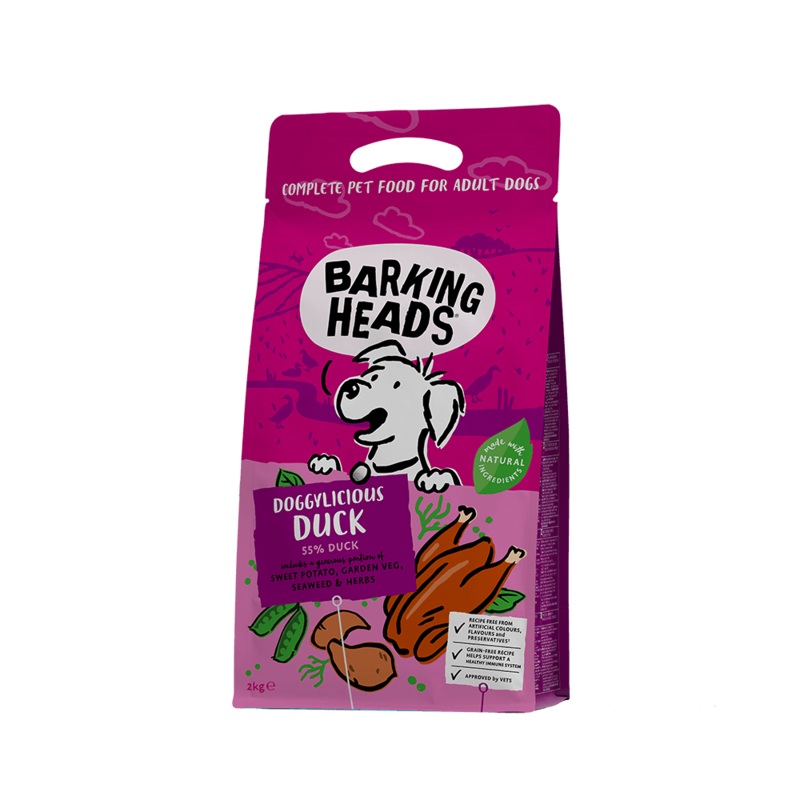Barking Heads - Doggylicious Duck Adult Dog Grain Free - 2kg