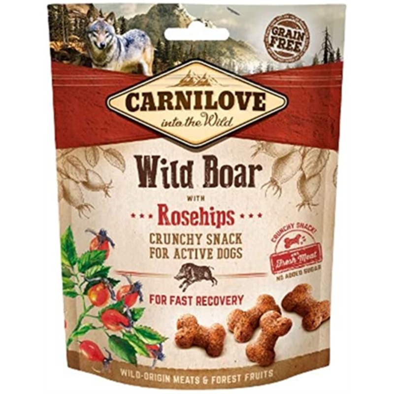 Carnilove - Wild Boar And Rosehips Dog Treats - 200g