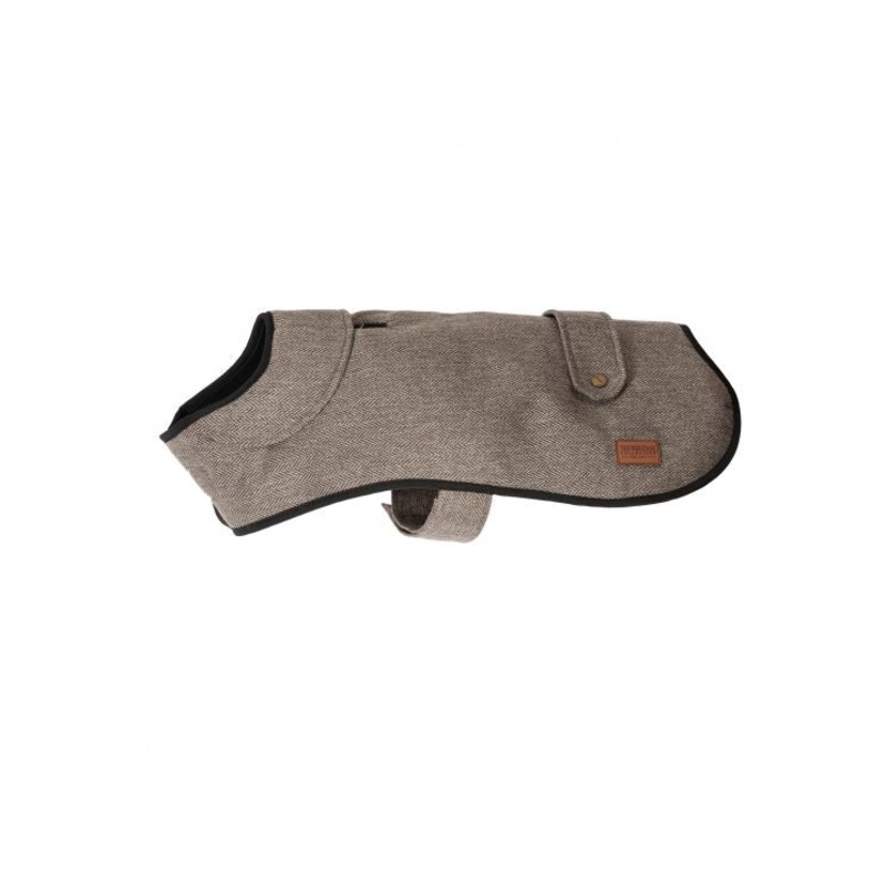 Ancol - Heritage Herringbone Coat - Brown - 30cm