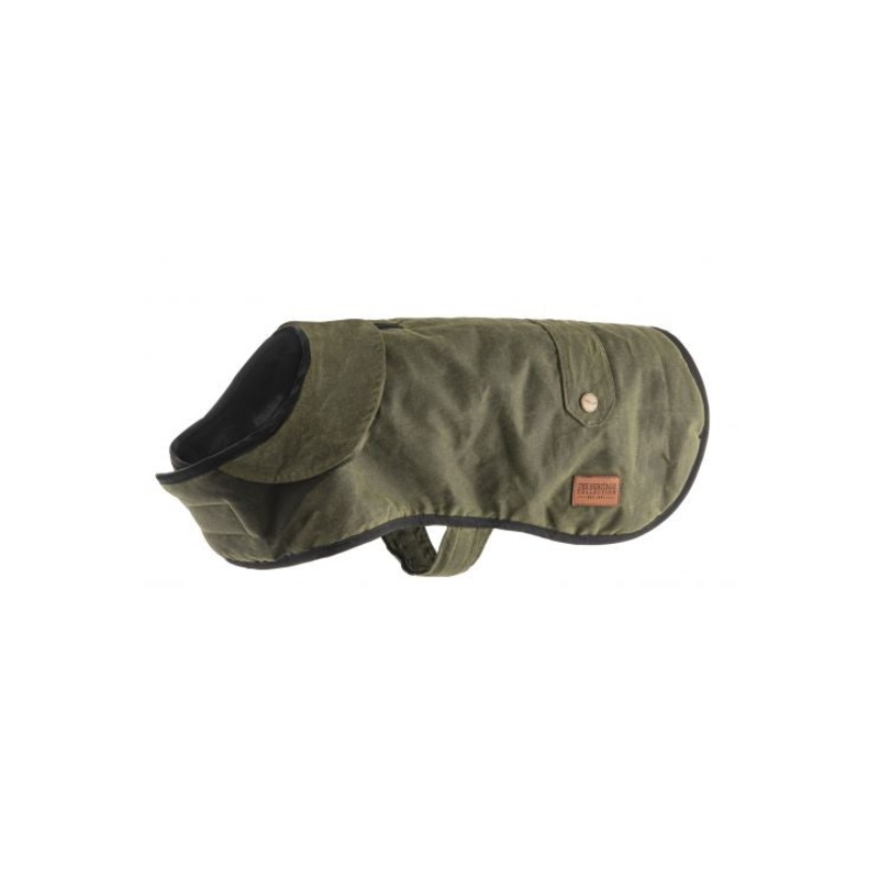 Ancol - Heritage Wax Coat - Green - 60cm