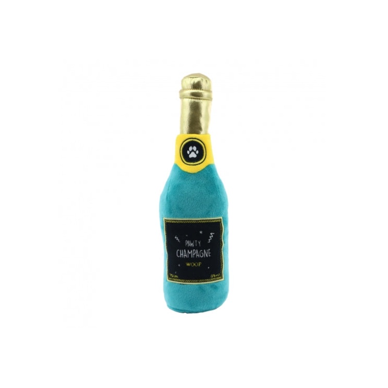 Ancol - Pawty Time Gifts Dog Toy - Pawty Champagne