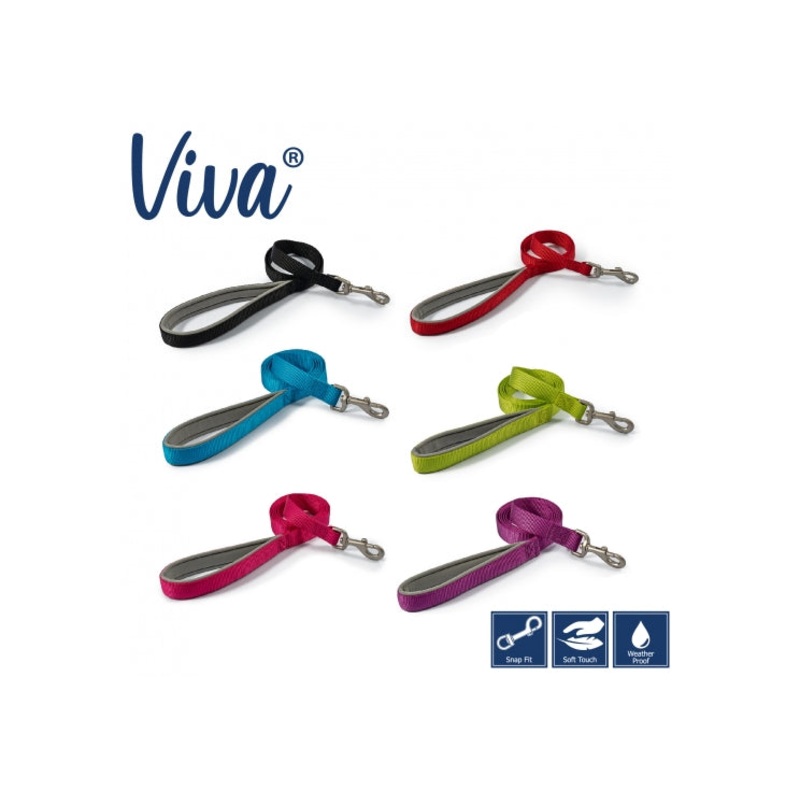 Ancol - Viva Nylon Padded Snap Lead - 1mx12mm (max 20kg)