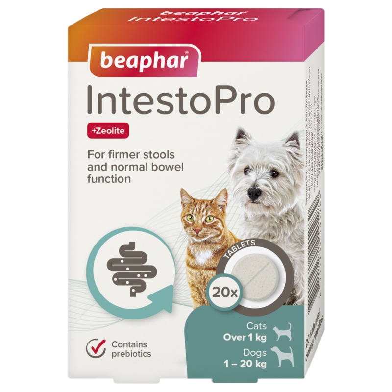 Beaphar - IntestoPro Tablets for Cats & Small Dogs - 20 Pack