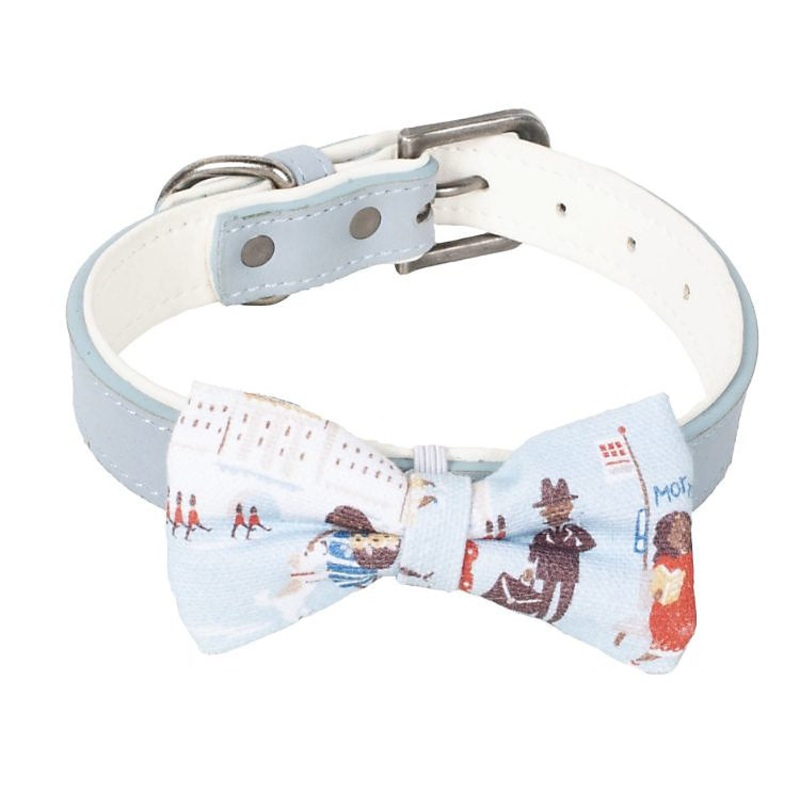 Cath Kidston - London People Leather/fabric Printed Pet Collar - Large