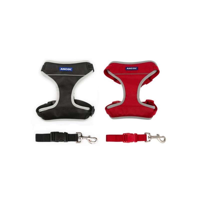 Ancol - Travel & Exercise Harness - Black - Large
