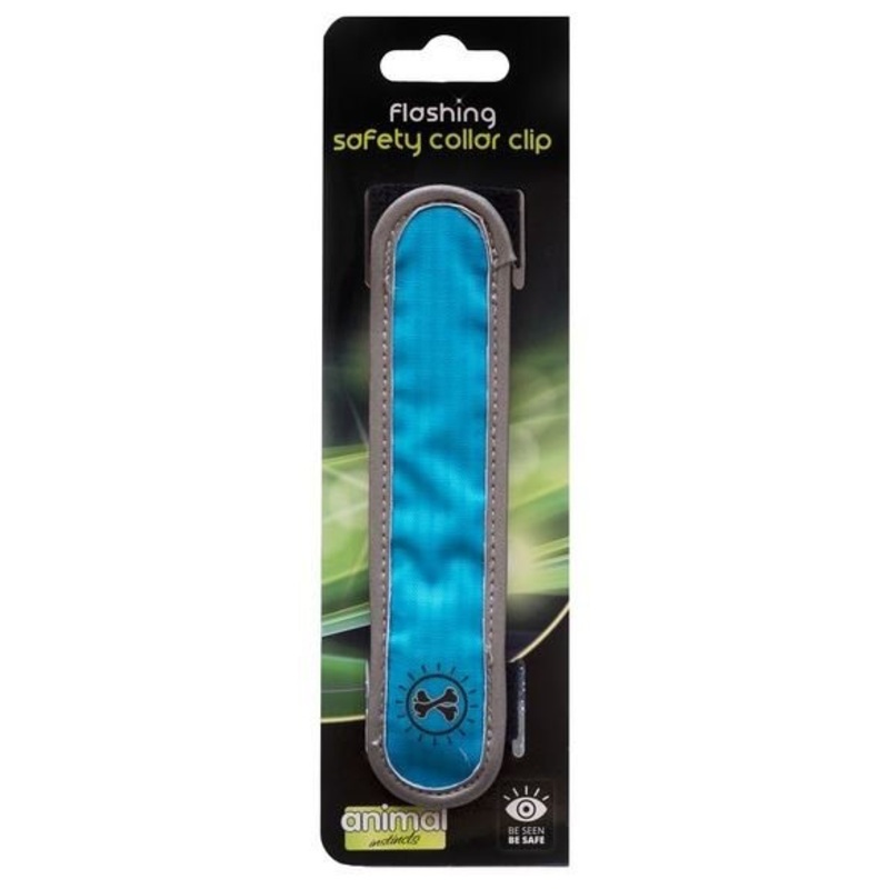 Animal Instincts - Flashing Collar Clip - Blue