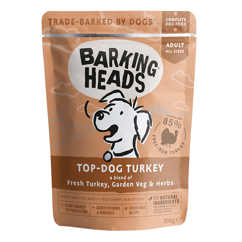 Barking Heads - Top Dog Turkey - Wet Dog Food - 300g