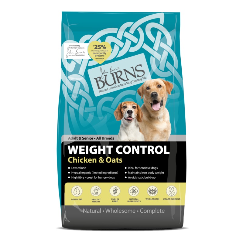 Burns - Adult Weight Control - Chicken and Oats - 12kg