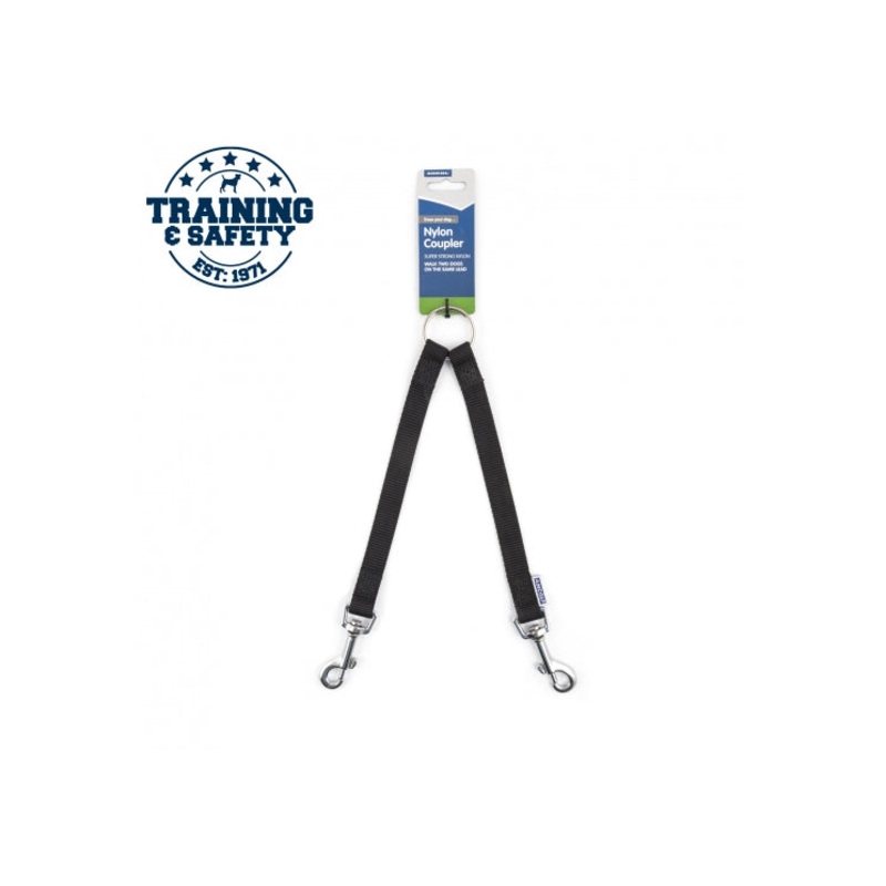 Ancol - Nylon Coupler Black