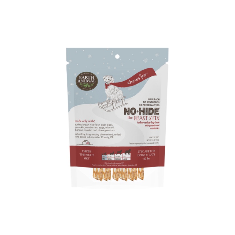 Earth Animal - No Hide - The Feast (Turkey) Stix - 10 Pack