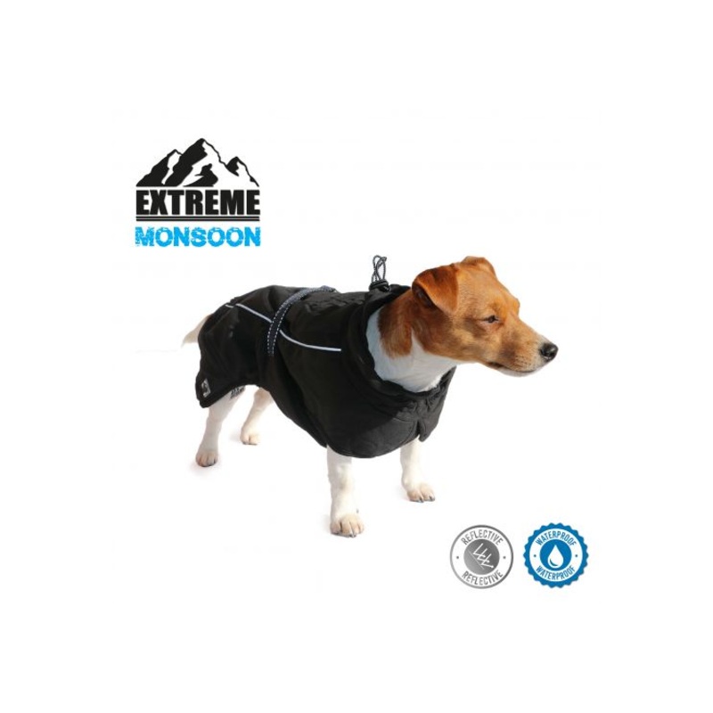 Ancol - Extreme Monsoon Dog Coat - Black - x large - 60cm