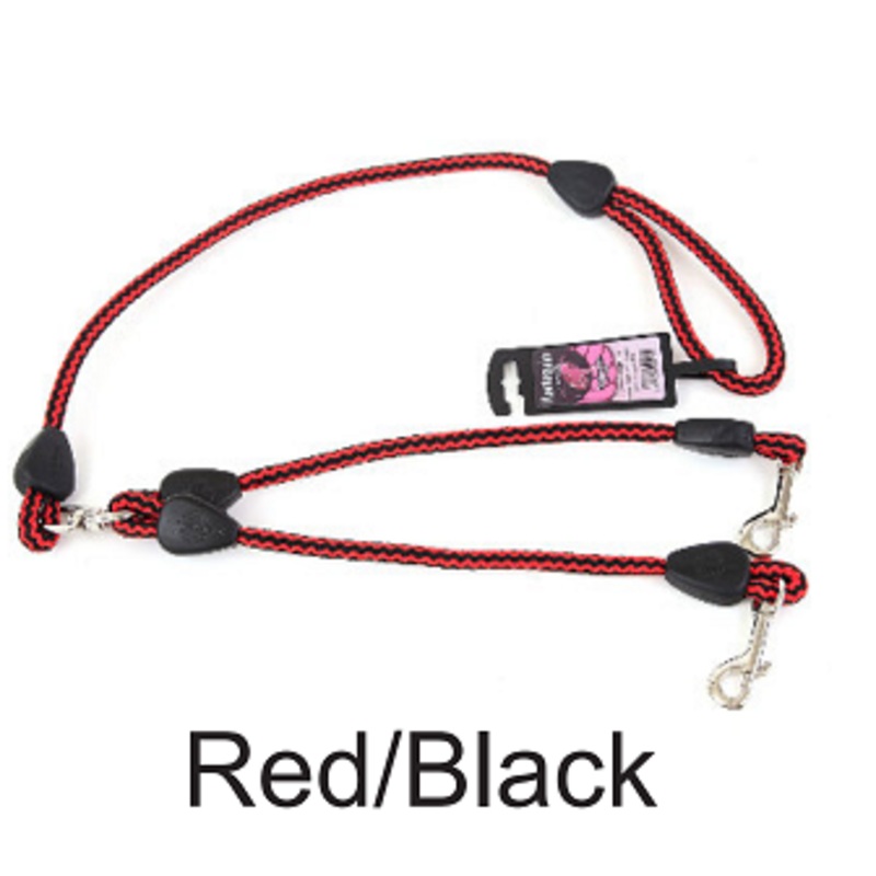 Animate - Harlequin Coupler Lead - Red/Black - 9mm X 17"