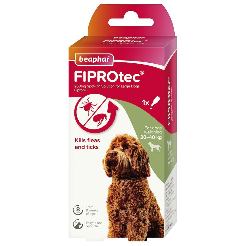 Beaphar - Fiprotec Spot On Solution - Large Dogs (20-40kg) - 1 Treatment