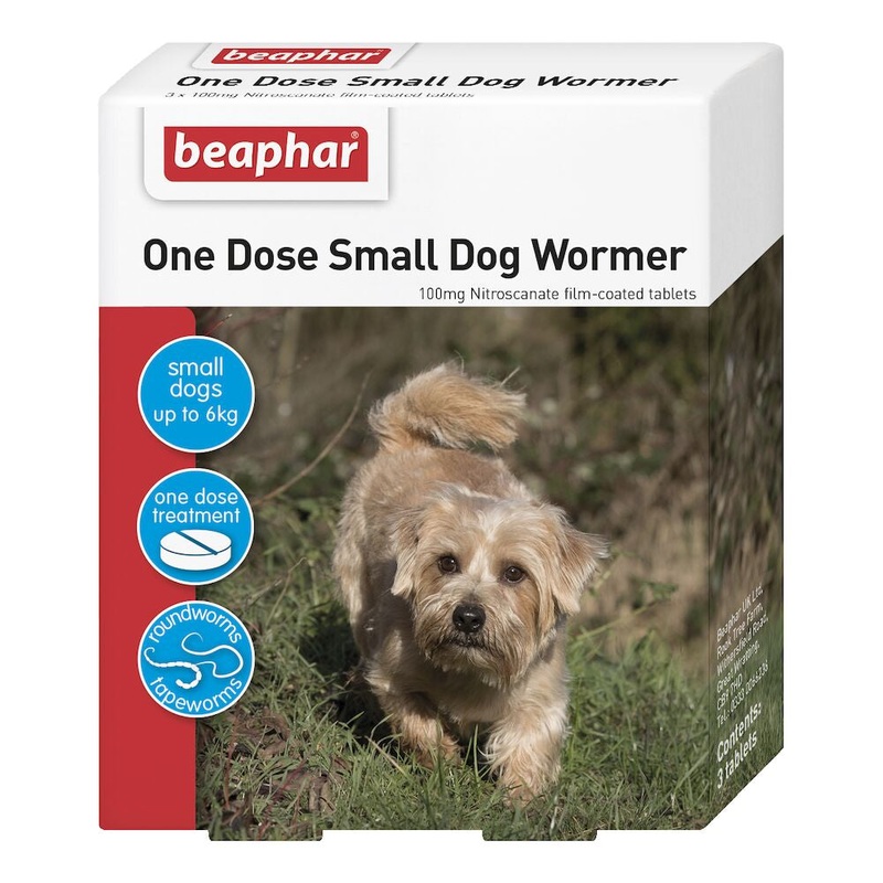 Beaphar - One Dose Worming - Small Dog / Puppy - 3 Tablets