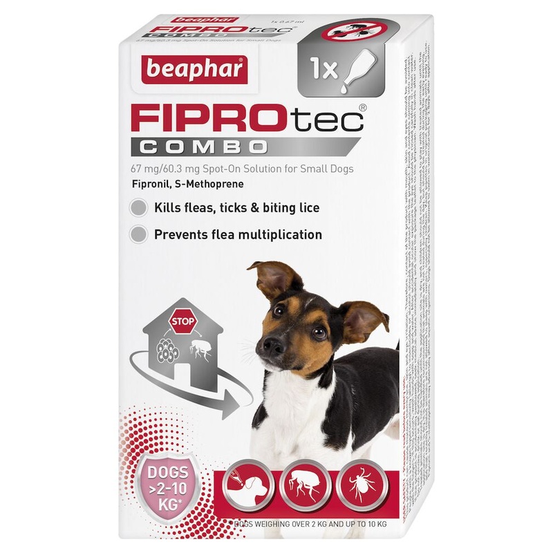 Beaphar - FIPROtec Spot On COMBO - Small (5-10kg) Dog - 1 Pip