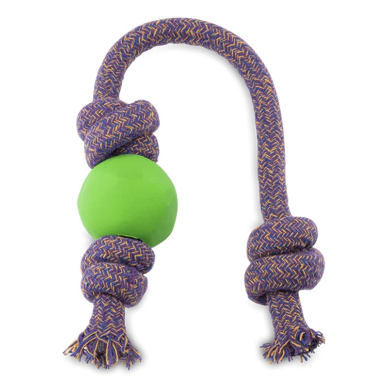 Beco Things - Natural Ball on a Rope - Small - Green
