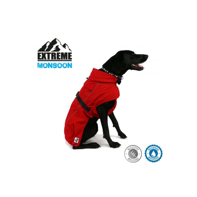 Ancol - Extreme Monsoon Dog Coat - Red - x large - 60cm