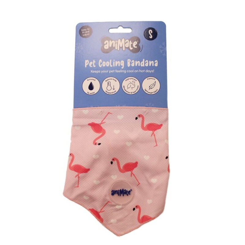 Animate - Pet Cooling Bandana - Flamingo - Large - 66cm x 25cm
