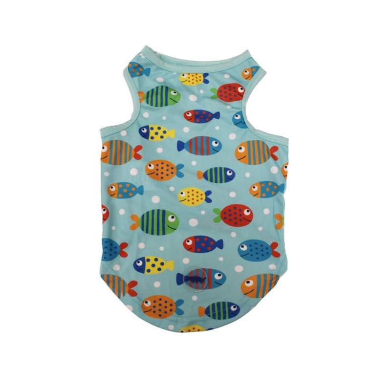Animate - Pet Cooling Vest - Fish - Large - 45cm (Chest: 61cm, Neck: 39cm)