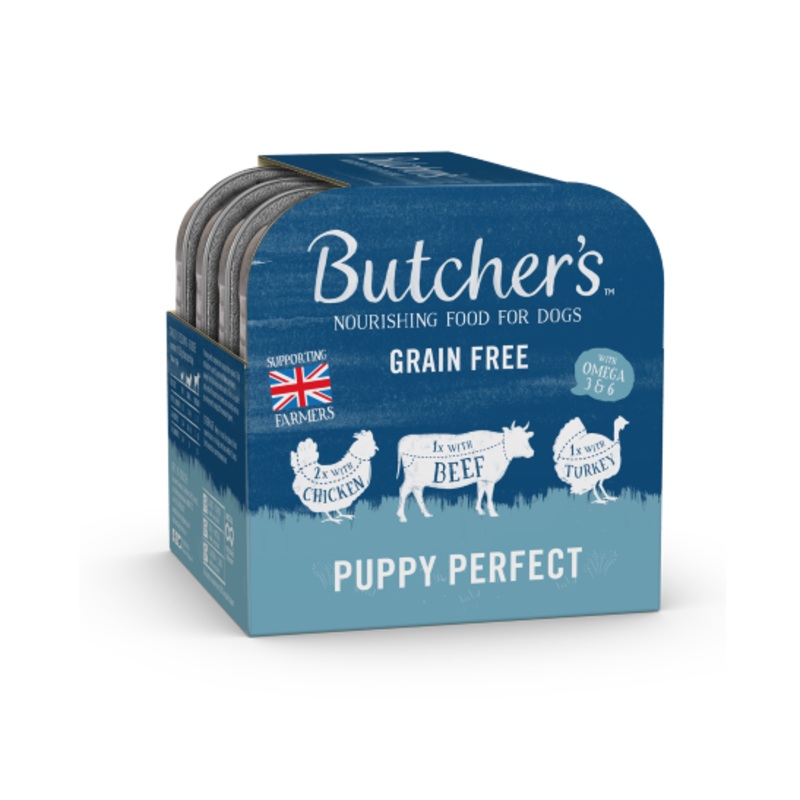 Butcher's - Puppy Perfect Foil tray - 4 pack - 150g