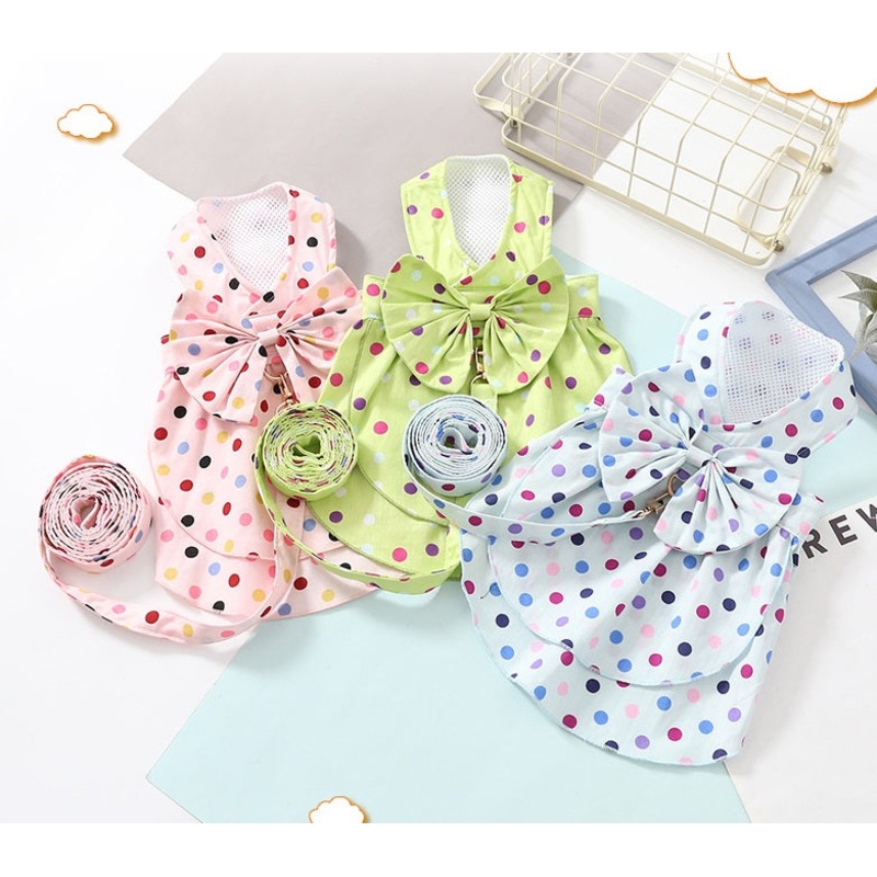Rainbow dot dress set