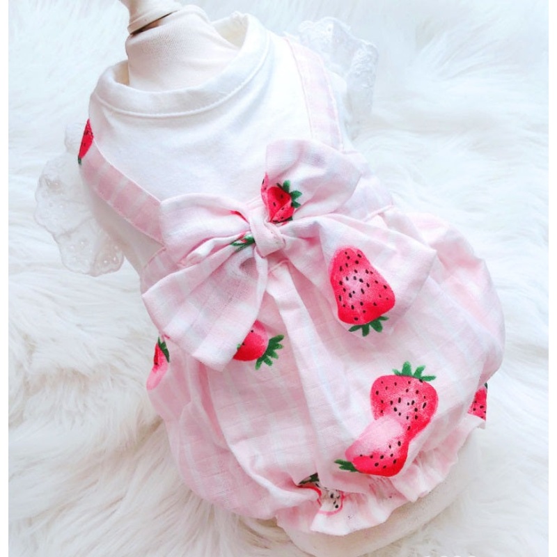 Strawberry dog dress