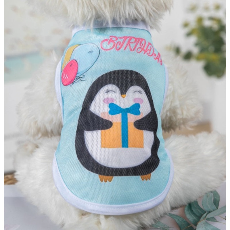 Birthday Penguin pet t-shirt