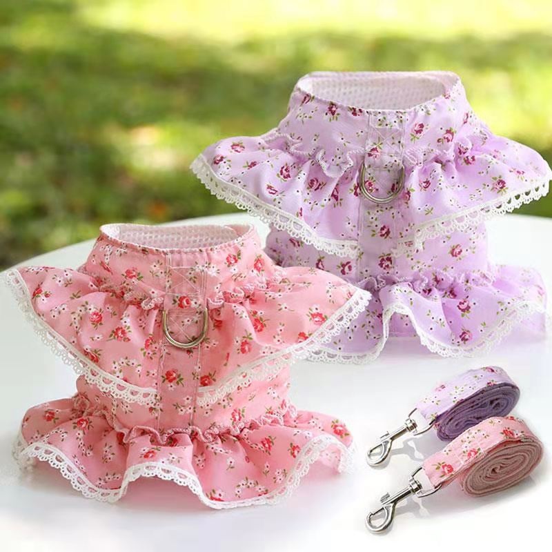 Flower dog harness