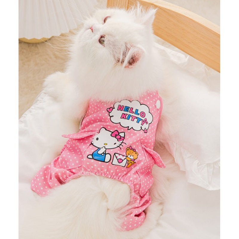 NEW Hello Kitty pet dungaree