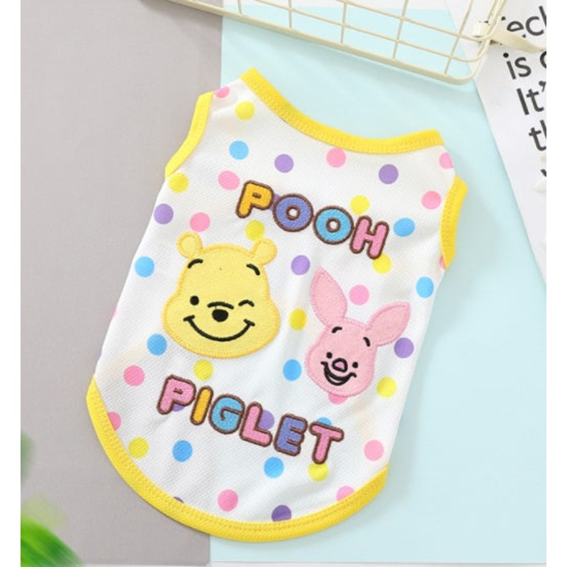 Pooh and Piglet dog t-shirt