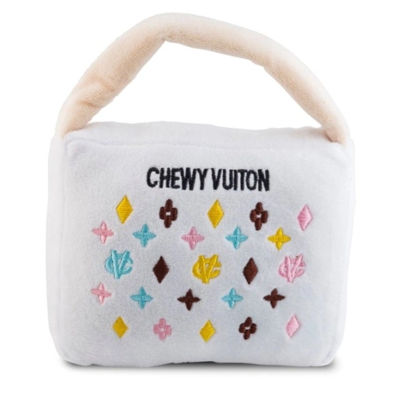 White Chewy Vuiton Purses