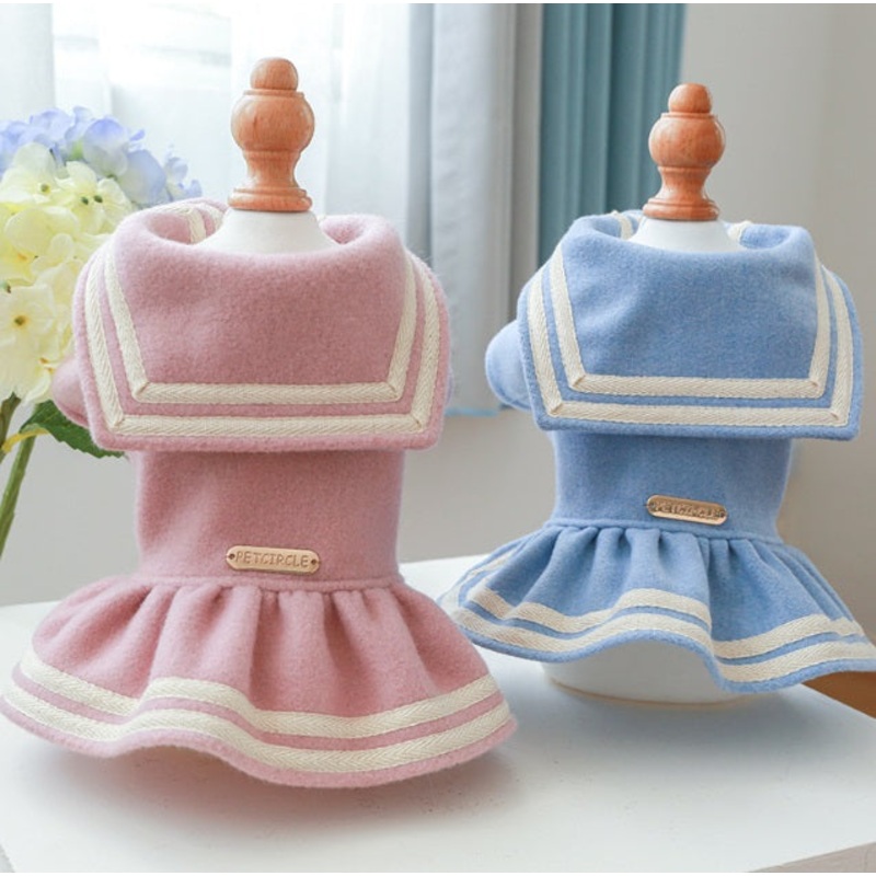 Winter sailor dog dress